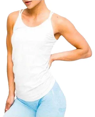 Image de Gym Hero - Haut sans manches « Classic Basic » pour femmes PP11067 (M) (blanc)