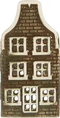 Immagine prodotto di Clayre & Eef Portacandele House 7x7x14 cm in Vetroceramica verde