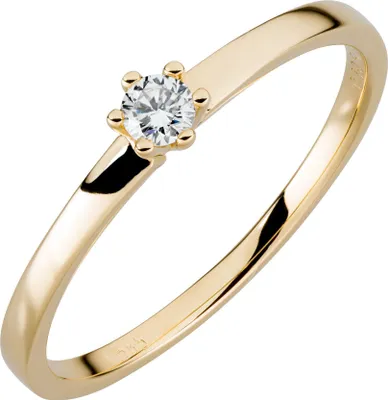 Produktbild von Orolino Ring 585/- Gold gelb 058 (18,5) Brillant weiß 067370134-1