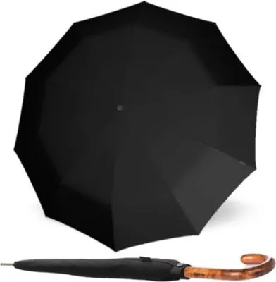 Obrázek produktu pro Knirps KNIRPS T.771 LONG BLACK - pánský holový vystřelovací deštník