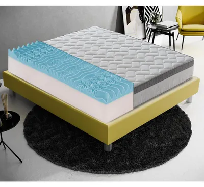 Image de Matelas en mousse à mémoire de forme de 26 cm avec gel rafraîchissant et housse amovible