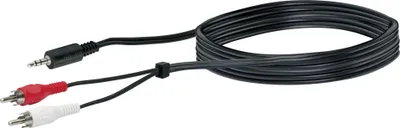 Produktbild von Schwaiger TFS1030 533, 3.5mm, Männlich, 2 x RCA, Männlich, 3 m, Schwarz