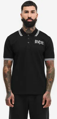 Produktbild von Herren Poloshirt normale Passform STUTTON Black/White XXL BENLEE
