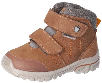 Produktbild von RICOSTA Boots DARIO von PEPINO für die ersten Schritte im Schnee Echtleder/Textil Klettverschluss Warmfutter Jungen curry Braun Größe 22