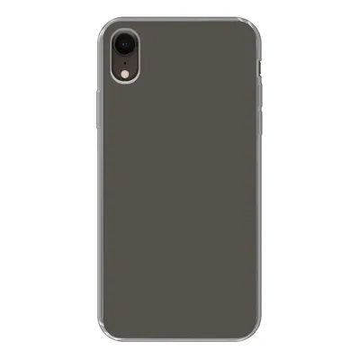 Produktbild von MuchoWow® Handyhülle Schutzhülle Hülle für iPhone XR Grau - Farben - Einfarbig Silikon Softcase Handy Hülle - Schutzdeckel