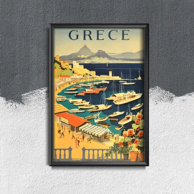 Produktbild von Poster - Canvas - Leinwand - 42 cm x 59,4 cm - Griechenland
