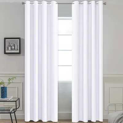 Produktbild von Yakamok Vorhänge, 213,4 cm lang, 50% lichtblockierende Gormmet-Vorhänge für Wohn
