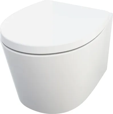 Produktbild von Primaster Wand WC spülrandlos Lorsa Tiefspüler weiß inkl. WC Sitz