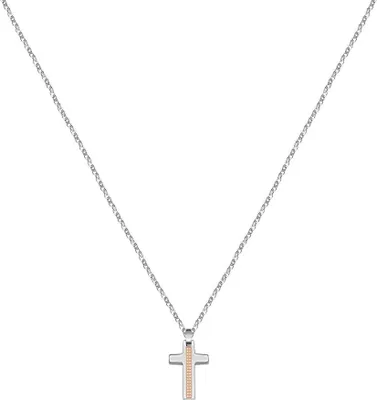 Produktbild von MenŽs steel necklace with a cross Motown SALS44