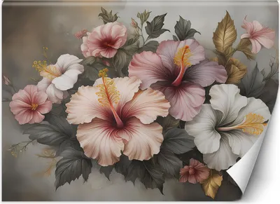 Produktbild von Vlies fototapete Natur rosa Blume 250x175 cm Feeby Grau inkl. Kleber einfache Montage