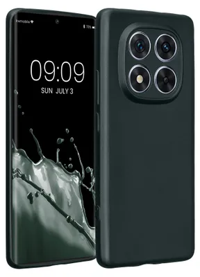 Produktbild von kwmobile Handyhülle für Xiaomi Redmi Note 14 Pro 5G / Poco X7 Hülle - weiche Silikon Case metallisch schimmernd - Schutzhülle Cover - Metallic Petrol