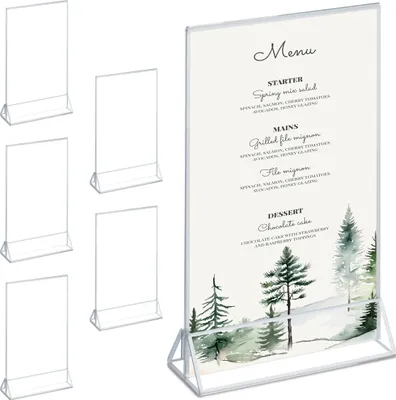 Produktbild von relaxdays 6er Set Tischaufsteller DIN A5