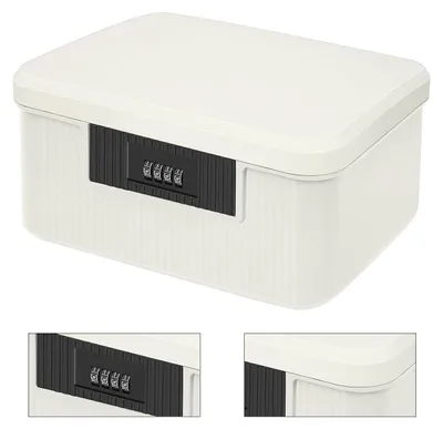 Produktbild von Medikamenten Aufbewahrungsbox 2 Schicht – Abschließbare Medizinbox mit Zahlenschloss, Klein 9L, Medikamentenbox Sicher & Praktisch