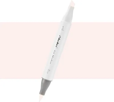 Zdjęcie produktu dla OHUHU dwustronny marker alkoholowy Brush & Chisel, E010 Pale Fruit Pink