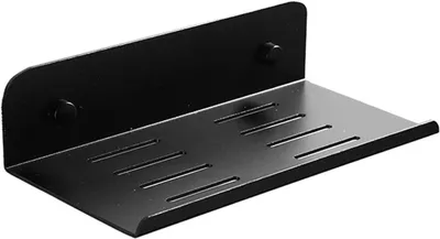 Imagen del producto de Estante de pared de aluminio, color , resistente a la corrosión, con orificios de drenaje, de 60x20 cm, para baño