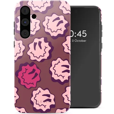 Obrázok produktu pre Selencia Vivid Zadný kryt pre Samsung Galaxy A55 - Wavy Smiley Pink