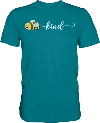 Produktbild von Be Kind Bienen T-Shirt – Diva Blue / XXL
