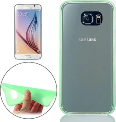 Produktbild von Schutzhülle Case Ultra Dünn 0,3mm für Handy Samsung Galaxy S6 Grün