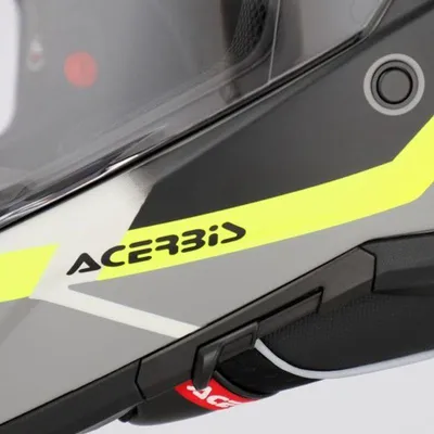 Imagen del producto de Casco Enduro ACERBIS Attack, color , gris y amarillo fluorescente, acabado mate, talla L
