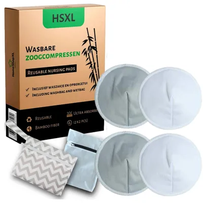 Produktbild von 4x waschbare Stilleinlagen - 4 Stück - Cup B bis G - waschbar