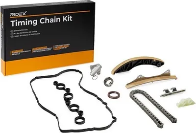 Produktbild von RIDEX 1389T0242 Steuerkettensatz Steuerkette für HYUNDAI i10 (PA) für KIA RIO III (UB)
