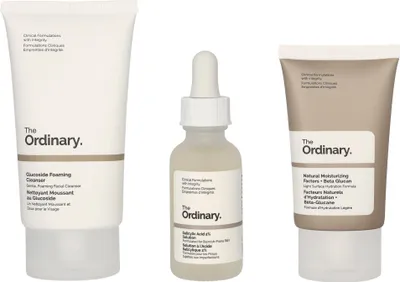 Image de Crème nettoyante 50ml/Sérum pour le visage 30ml/Crème pour le visage 30 ml The Ordinary The Clear Set