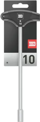 Produktbild von INBUS® 71925 T-Griff Außensechskant Steckschlüssel 10mm, mit HybridTouch —  Germany