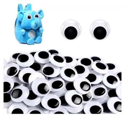 Produktbild von 100 Stück 20mm Wackelaugen Selbstklebend Runde Schwarz Weiß,Selbstklebend Wackelaugen Groß,SchwarzWackelaugen Groß,BastelnWackelaugen,Geeignet Zum Basteln,Dekorieren Und Scrapbooking