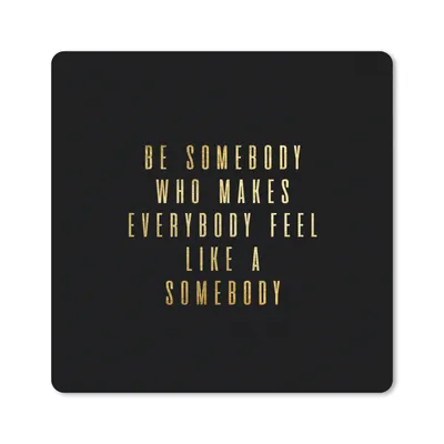 Produktbild von MuchoWow® Mauspad Mousepad Zitate - Sprichwörter - Gold - Briefe 20x20 cm - Mousepads - Maus Mat - Pad - Mausunterlage - Desk Mat - Bureauartikeln