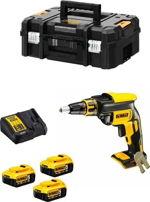 Produktbild von Schnellbauschrauber DeWALT DCF620P3T (3 x 5,0Ah + DCB115 + TSTAK II)