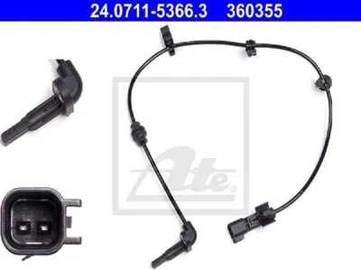 Produktbild von ATE ABS Sensor Raddrehzahl Hinten für OPEL Astra J Sports Tourer (P10) 24.0711-5366.3