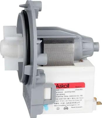 Produktbild von LG EAU61383502 Ablaufpumpenmotor Laugenpumpenmotor Magnetpumpe Pumpe Entleerungspumpe Askoll S3308 RT021600 Waschmaschine Waschgerät