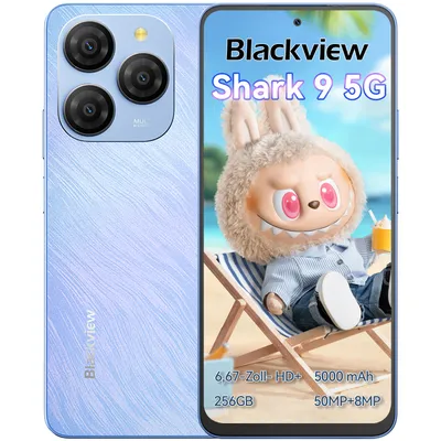 Produktbild von Blackview Shark 9 Handy 5G 24GB+256GB/2TBTF,2.7GHz Octa Core,Super PD 50MP AI Fotoalbum,Android 14 Smartphone ohne vertrag, 6.67“,5000mAh,Dual SIM