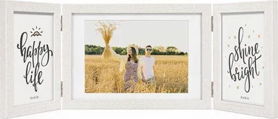 Productafbeelding van Famanu fotolijst collage, wit, voor 3 foto's - geschikt voor foto's van 10x15 cm en 13x18 cm