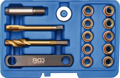 Immagine prodotto di Kit di riparazione BGS per filetti freno per VAG M12 x 1,5 mm 15 pezzi - 8408