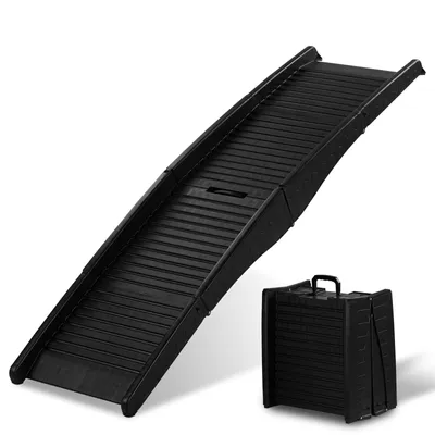 Produktbild von FCH Hunderampe klappbar für Kofferraum Haustiertreppe, 150 x 39 cm