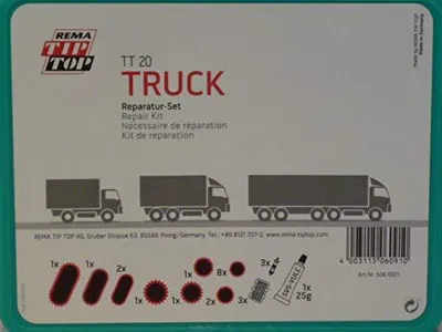Productafbeelding van Rema Tip Top reparatieset voor slangen, assortiment TT 20 TRUCK, slangreparatiepleisters 506091