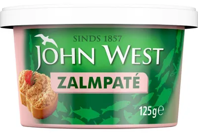 Produktbild von John West Vispaté Lachs 125 g – Feiner, zarter Lachs in Dose, reich an Omega-3