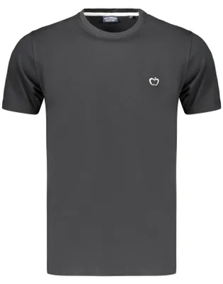 Produktbild von Schwarzes Herren T-Shirt: Kurzarm, Rundhals & mit Stickerei-Logo
