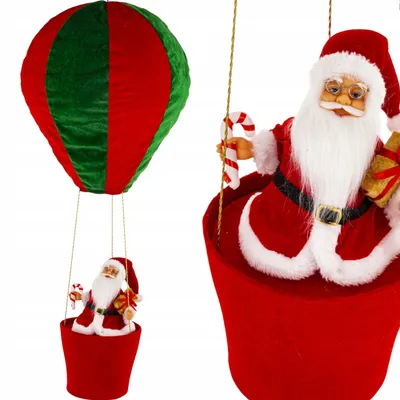 Produktbild von Weihnachtsfigur Weihnachtsmann im Ballon 92 cm