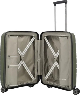 Immagine prodotto di Travelite Air Base, trolley, guscio rigido, oliva, medio, 4 ruote, chiusura a combinazione TSA