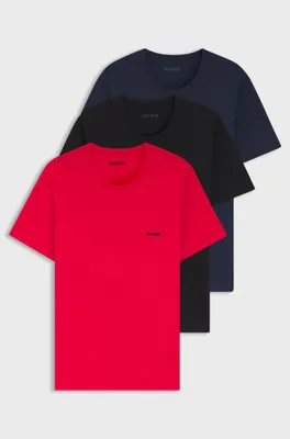 Produktbild von Boss Bodywear Herren Mehrfarbig T-shirt 3pack Alltag Baumwolle (50532811-HB990) 50532811-990