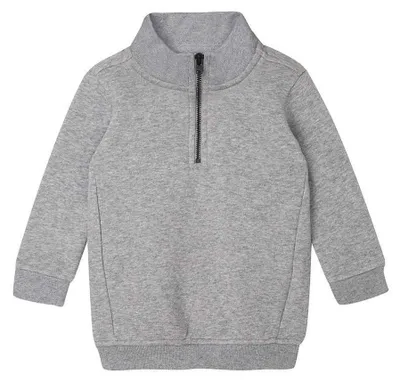Produktbild von Babybugz - Sweatshirt für Baby, mit kurzem Reißverschluss LT3643 (92) (Grau meliert meliert)