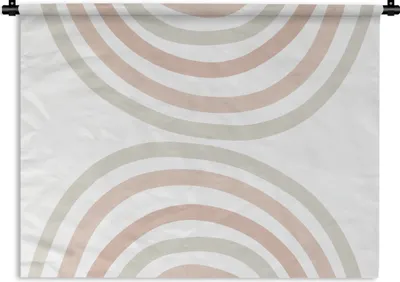 Produktbild von MuchoWow® Wandteppich Wandbehang Regenbogen - Design - Pastell 150x112.50 cm Tapisserie Dekoration Wandtuch - Wanddecke - Wandteppiche