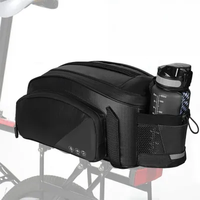 Produktbild von Fahrradtaschen Fahrrad Gepäckträgertasche 11 Liter Schwarz Wasserdicht Fahrrad Tasche