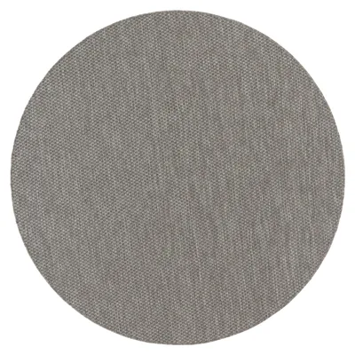 Produktbild von In- & Outdoor Teppich Flachgewebe einfarbig modern wetterfest für Terrasse Küche Grösse 80 cm Rund