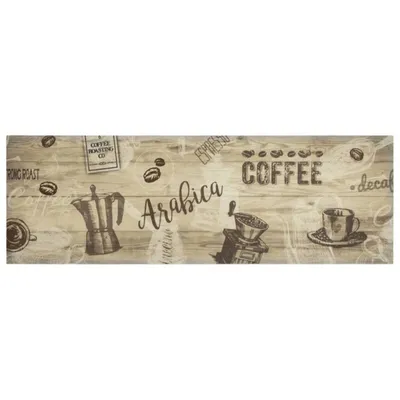 Immagine prodotto di vidaXL Tappeto da cucina lavabile marrone caffè 60x180 cm velluto