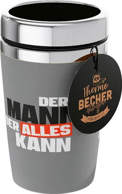 Produktbild von La Vida Zeit für Dich Thermobecher to go 250 ml Der Mann der alles kann