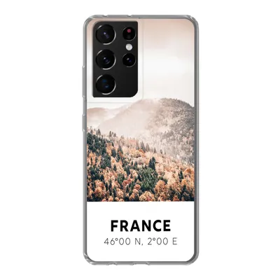 Produktbild von MuchoWow® Handyhülle Schutzhülle Hülle für Samsung Galaxy S21 Ultra Frankreich - Herbst - Mons Silikon Softcase Handy Hülle - Mobiltelefon