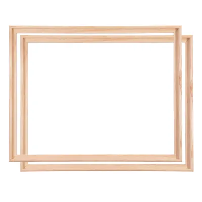 Produktbild von 2 SCHATTENFUGENRAHMEN für KEILRAHMEN 40x50 cm | Rahmen für Leinwände